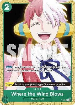 Where the Wind Blows card from Starter Deck 16: GREEN Uta