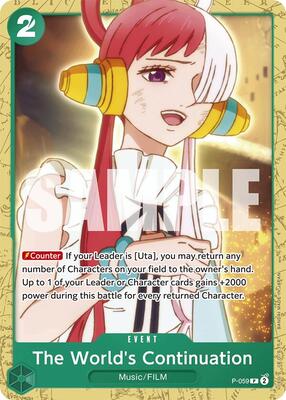 The World's Continuation card from Starter Deck 16: GREEN Uta