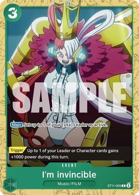 I'm invincible card from Starter Deck 16: GREEN Uta