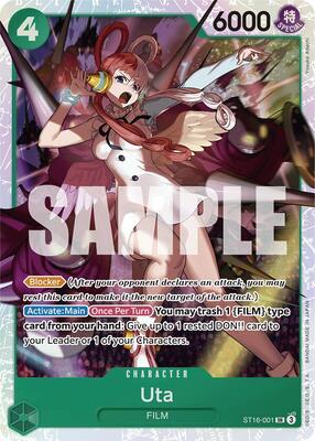Uta (ST16-001) card from Starter Deck 16: GREEN Uta