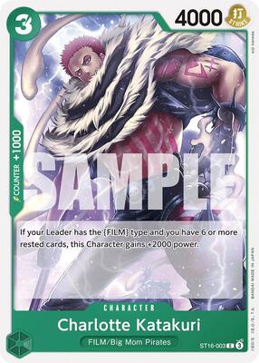 Charlotte Katakuri card from Starter Deck 16: GREEN Uta