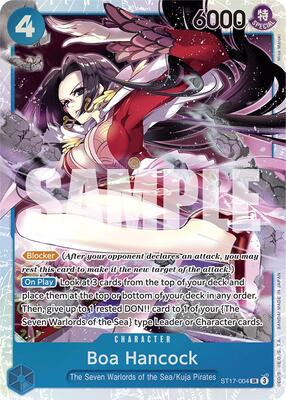 Boa Hancock card from Starter Deck 17: BLUE Donquixote Doflamingo