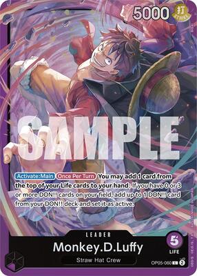 Monkey.D.Luffy (OP05-060) card from Starter Deck 18: PURPLE Monkey.D.Luffy