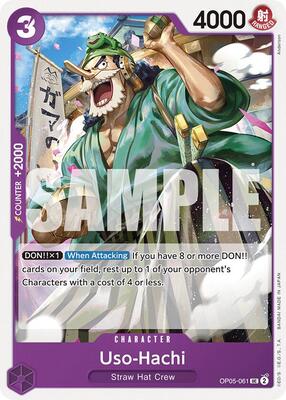 Uso-Hachi (OP05-061) card from Starter Deck 18: PURPLE Monkey.D.Luffy