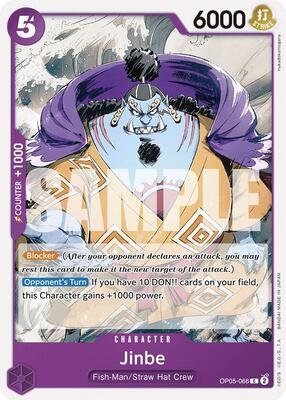 Jinbe card from Starter Deck 18: PURPLE Monkey.D.Luffy