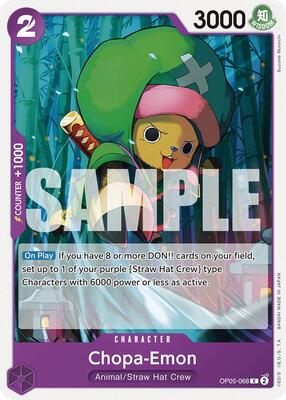 Chopa-Emon card from Starter Deck 18: PURPLE Monkey.D.Luffy