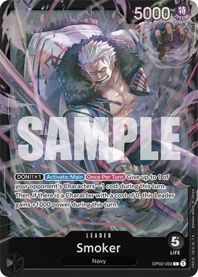 Smoker (OP02-093) card from Starter Deck 19: BLACK Smoker