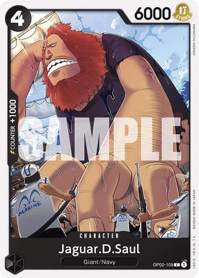 Jaguar.D.Saul card from Starter Deck 19: BLACK Smoker