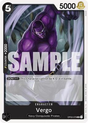 Vergo card from Starter Deck 19: BLACK Smoker