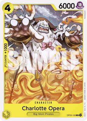 Charlotte Opera card from Starter Deck 20: YELLOW Charlotte Katakuri