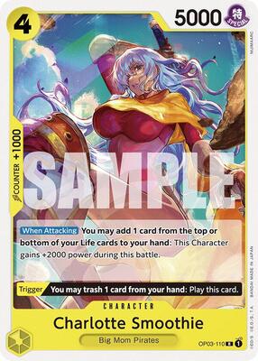 Charlotte Smoothie card from Starter Deck 20: YELLOW Charlotte Katakuri