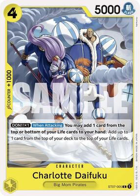 Charlotte Daifuku card from Starter Deck 20: YELLOW Charlotte Katakuri