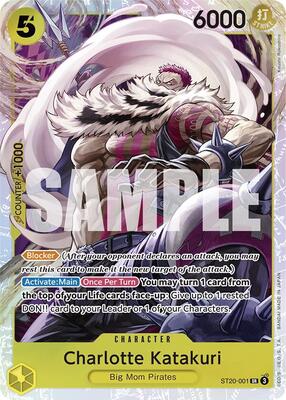 Charlotte Katakuri (ST20-001) card from Starter Deck 20: YELLOW Charlotte Katakuri