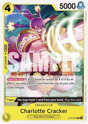 Charlotte Cracker card from Starter Deck 20: YELLOW Charlotte Katakuri