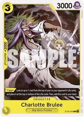 Charlotte Brulee card from Starter Deck 20: YELLOW Charlotte Katakuri
