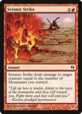 Seismic Strike card from Duel Decks: Venser vs. Koth