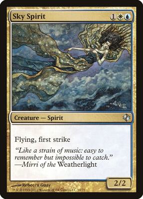 Sky Spirit card from Duel Decks: Venser vs. Koth