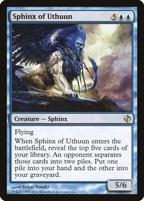 Sphinx of Uthuun card from Duel Decks: Venser vs. Koth