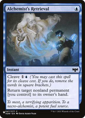 Alchemist's Retrieval card from The List Reprints