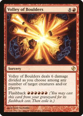Volley of Boulders card from Duel Decks: Venser vs. Koth