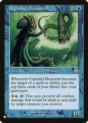 Cephalid Illusionist card from The List Reprints
