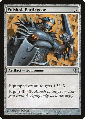 Vulshok Battlegear card from Duel Decks: Venser vs. Koth
