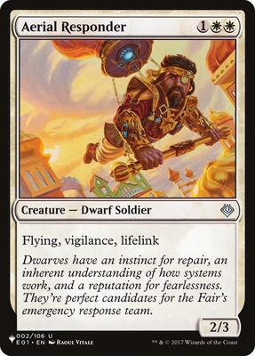 Aerial Responder card from The List Reprints