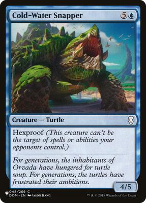 Cold-Water Snapper card from The List Reprints