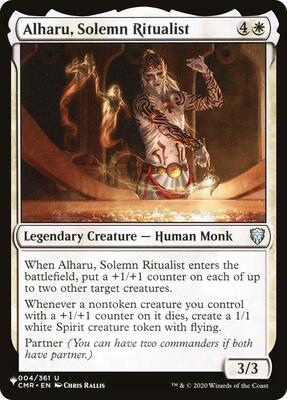Alharu, Solemn Ritualist card from The List Reprints