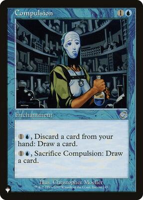 Compulsion card from The List Reprints