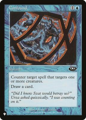 Confound card from The List Reprints