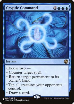 Cryptic Command (IMA) card from The List Reprints