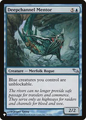 Deepchannel Mentor card from The List Reprints