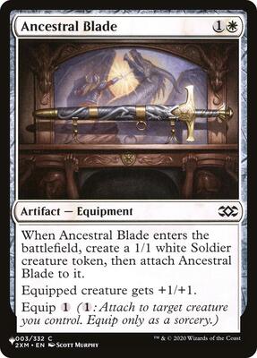 Ancestral Blade card from The List Reprints