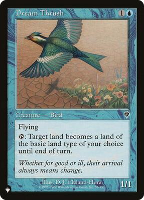 Dream Thrush card from The List Reprints