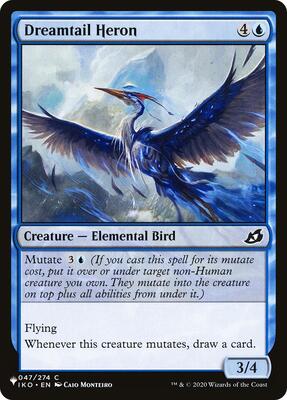 Dreamtail Heron card from The List Reprints