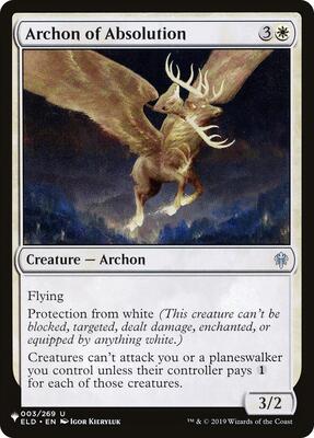 Archon of Absolution card from The List Reprints