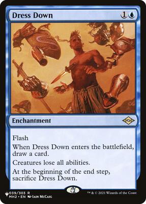 Dress Down card from The List Reprints