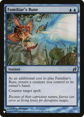 Familiar's Ruse card from The List Reprints