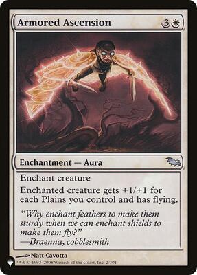 Armored Ascension card from The List Reprints