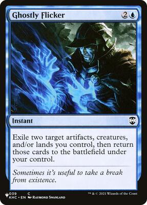 Ghostly Flicker card from The List Reprints