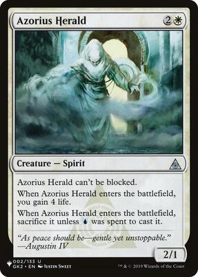 Azorius Herald card from The List Reprints