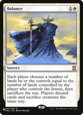 Balance card from The List Reprints