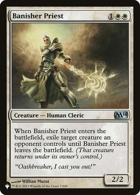Banisher Priest card from The List Reprints