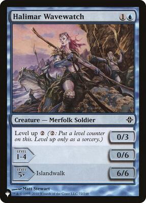 Halimar Wavewatch card from The List Reprints