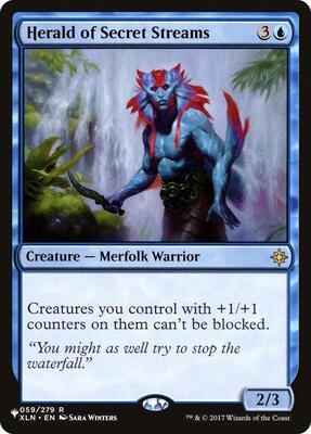 Herald of Secret Streams card from The List Reprints