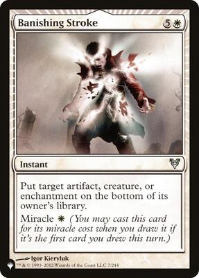 Banishing Stroke card from The List Reprints