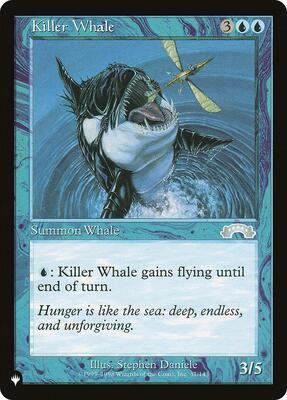 Killer Whale card from The List Reprints