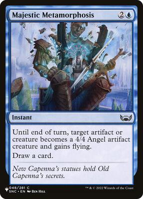 Majestic Metamorphosis card from The List Reprints