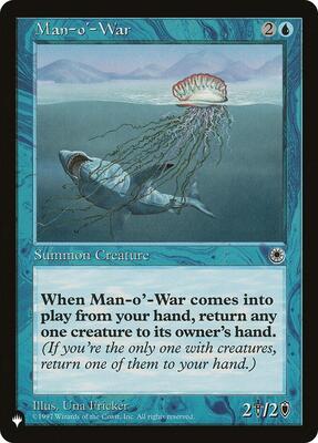 Man-o'-War (POR) card from The List Reprints